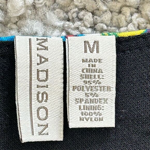 Madison Women's M Wrap Dress Floral Knee Length V-Neck Short Sleeve - Picture 2 of 6